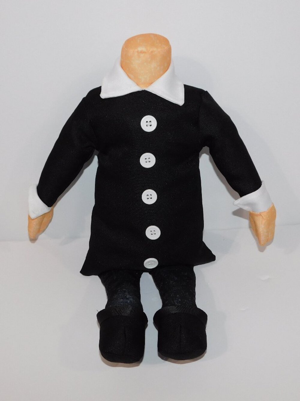 Addams Family Wednesday Headless Doll 15" plush stuffed Spirit Halloween * READ